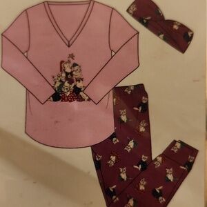 Simple Pleasure Cat Pajamas size XL set Cats NEW